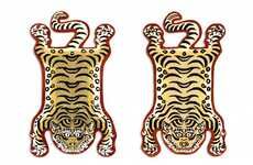 Vintage Tiger Motif Rugs