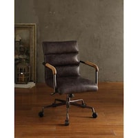 Distressed Leather Executive Chairs Image 2