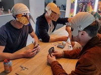 Cardboard Helmet Card Games Image 1