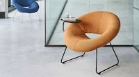 Plush Rounded Armchairs Image 1