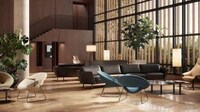 Plush Rounded Armchairs Image 2
