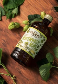 Locally Grown Hops Kombuchas
