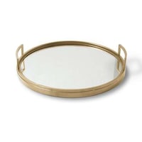Gold Iron Mirrored Trays