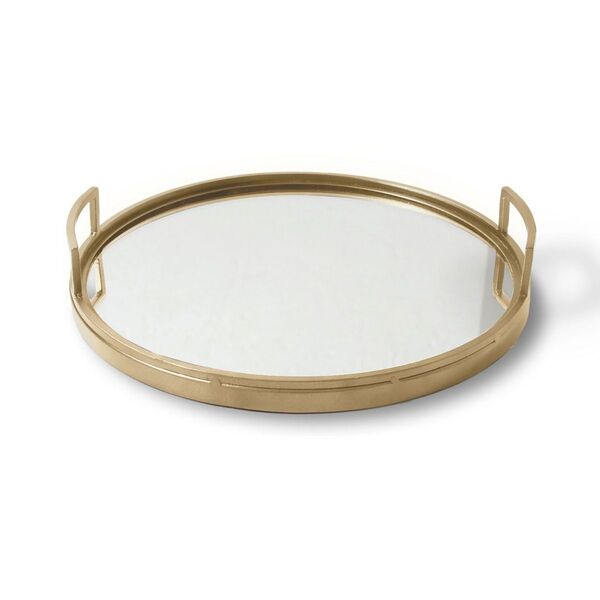 Gold Iron Mirrored Trays