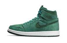 All-Green Hi-Top Sneakers