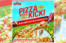 Extra-Hot Football-Themed Pizzas