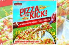 Extra-Hot Football-Themed Pizzas