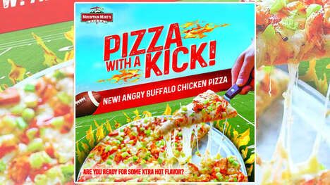 Extra-Hot Football-Themed Pizzas