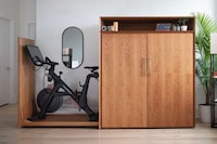 Exercise Bike-Concealing Cabinets