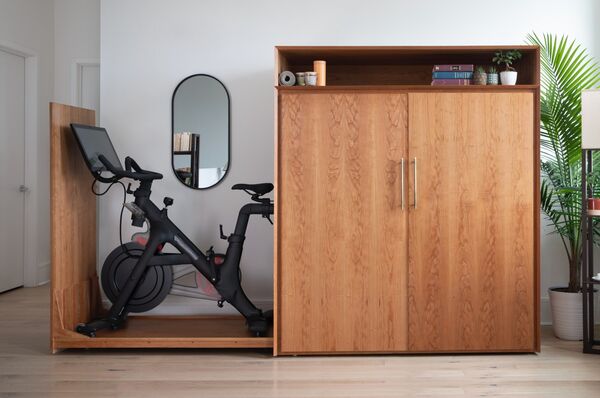 Exercise Bike-Concealing Cabinets