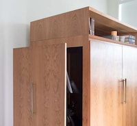 Exercise Bike-Concealing Cabinets Image 3