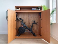 Exercise Bike-Concealing Cabinets Image 4