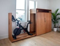 Exercise Bike-Concealing Cabinets Image 7
