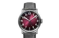 Dual Time Burgundy Watches
