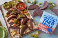 Blue-Hued Taco Shells