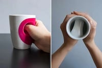 Ergonomic Hand-Warming Mugs Image 1