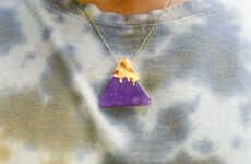 Nacho-Shaped Crystal Necklaces