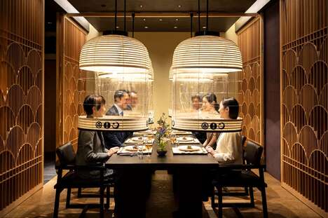 Pandemic-Friendly Transparent Dining Lanterns
