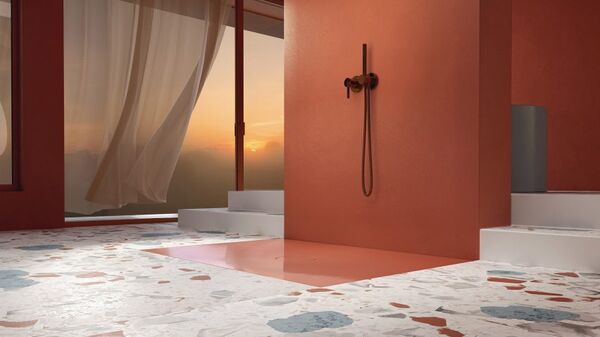 Optical Illusion Shower Tiles