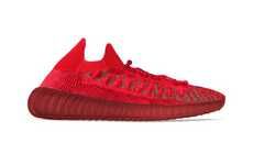 All-Red Knit Sneakers