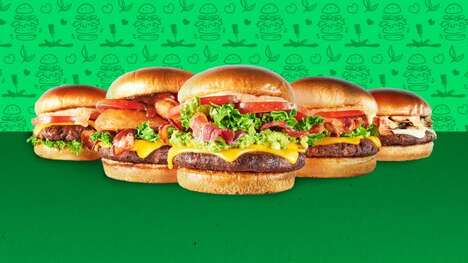Plant-Based Virtual Burger Menus