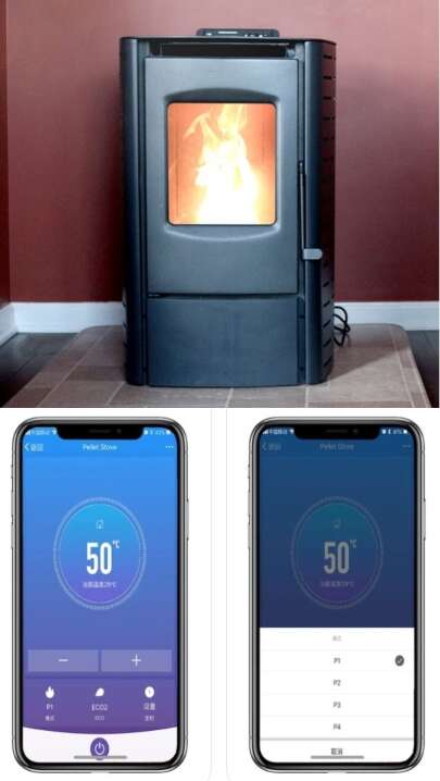 Connected Pellet Heater Stoves