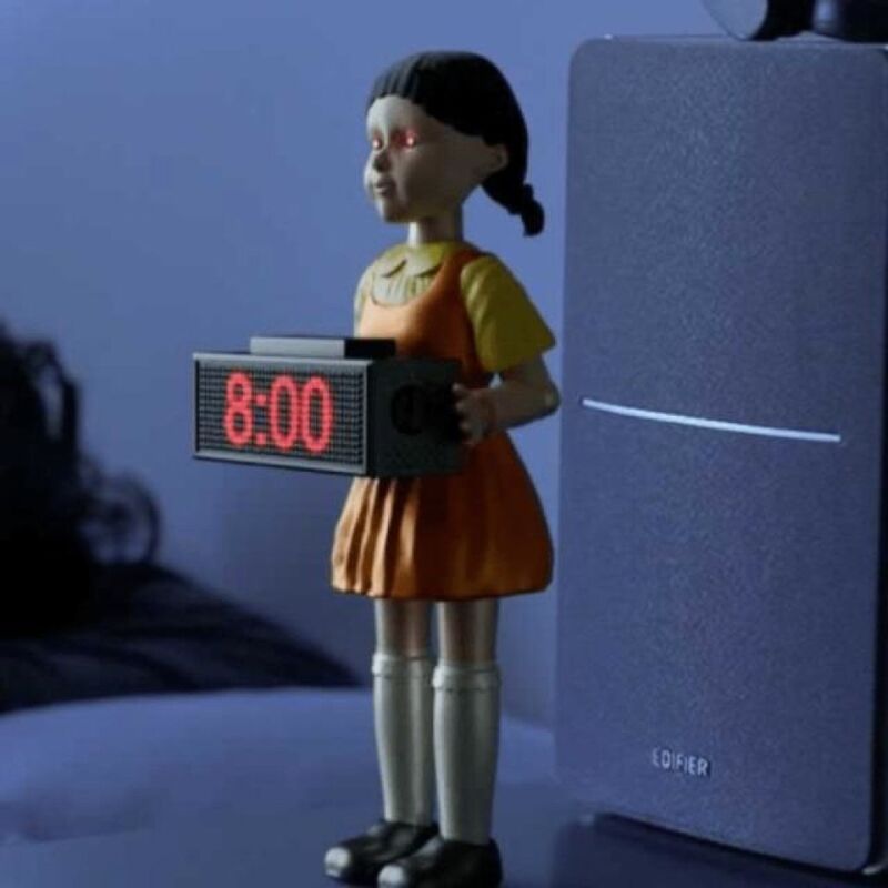 Unsettling Series Alarm Clocks Red Light Green Light Doll Alarm Clock
