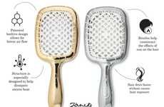 Honeycomb-Structured Hairbrushes