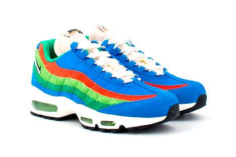 Vibrantly Colored Retro Sneakers