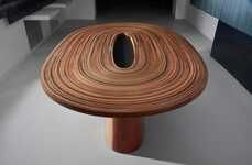 Coiled Timber Dining Tables