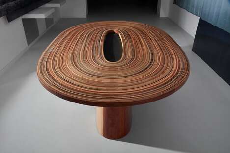 Coiled Timber Dining Tables