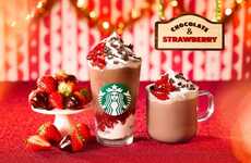 Festive Choc-Berry Frappuccinos