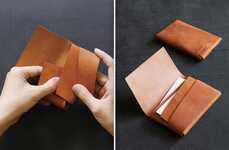 Single-Piece Leather Wallets