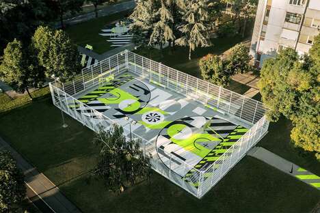 Sneaker-Made Basketball Courts