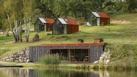 Corten-Clad Spa Cabins Image 2