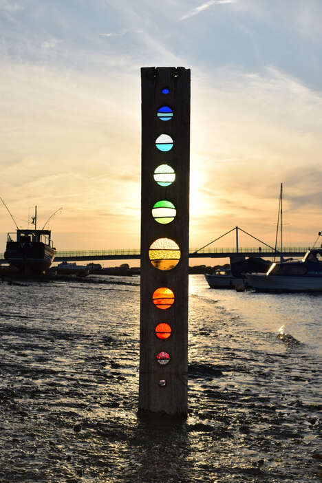 Towering Reclaimed Wooden Sculptures