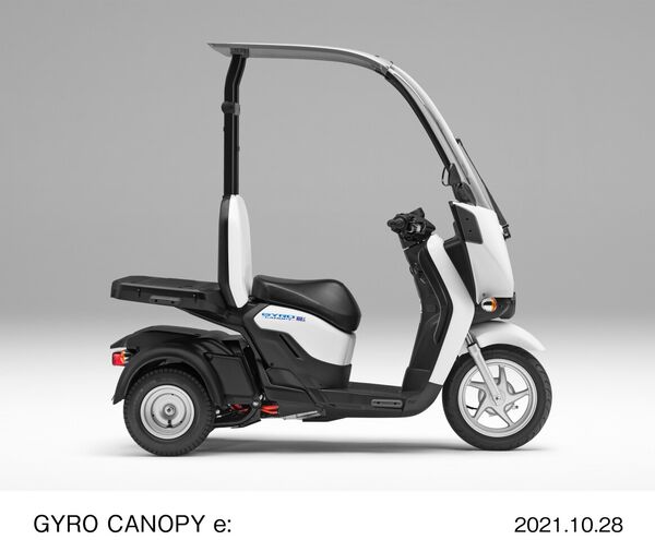 Canopy-Covered Cargo Scooters