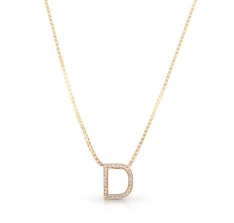 Ethically-Sourced Dimond Initial Necklaces