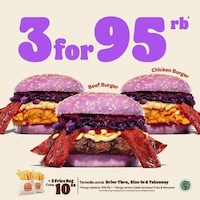 Korean-Themed Purple Burgers Image 1