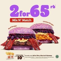 Korean-Themed Purple Burgers Image 2
