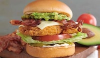 Stacked Fried Chicken Sandwiches Image 1