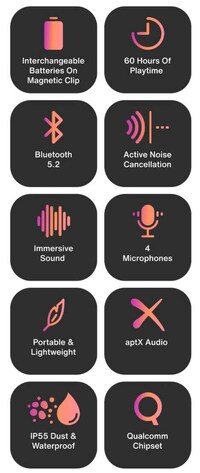Replaceable Battery Earbuds Image 2