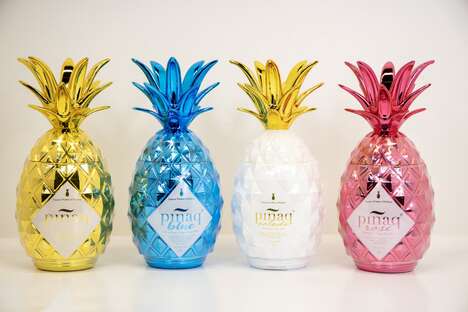 Ultra-Smooth Pineapple Liqueurs