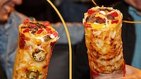 Cheesy Double-Meat Burritos