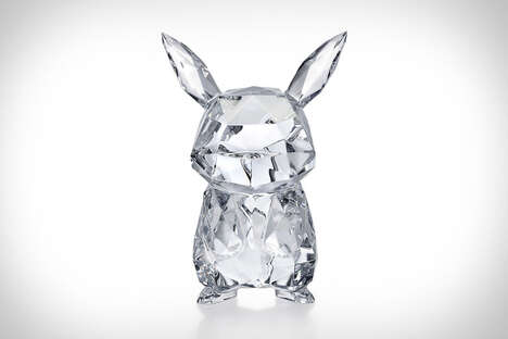 Crystalline Cartoon Character Statues