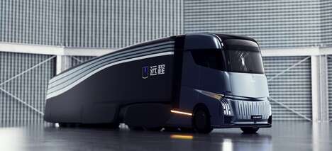 Living Area-Equipped Shipping Trucks