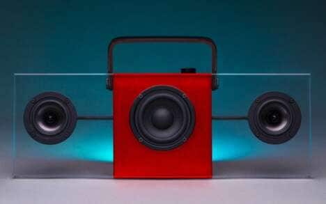 Minimalist See-Through Speaker Units