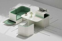 Sliding Grid-Affixed Furniture