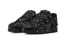 Crystal-Covered Low Top Sneakers