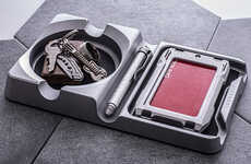 Compact Aluminum Valet Trays